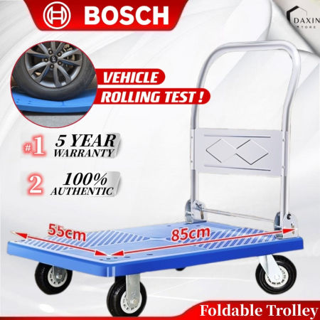 Foldable Trolley Hand Platform Trolley Capacity 500Kg Steel Trolley 1000KG Push Cart Multifunctional