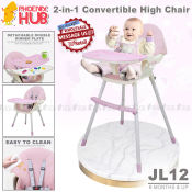 Phoenix Hub JL12 Baby High Chair - 2in1 Convertible Booster