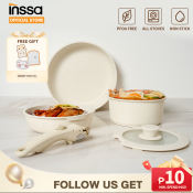 Inssa Detachable-Handle Cookware Set, Non-Stick, Induction & Gas Compatible