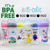 BPA Free Wide Neck Baby Bottle with Soft Silicone Nipple