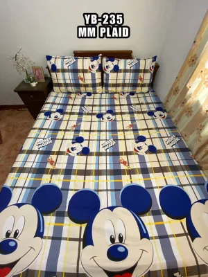 DKBeddings - Mick-Mouse Bedsheet (Canadian Cotton) single, double, family, queen, king (2)