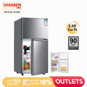 SHANBEN Smart Two-Door Refrigerator - Large Capacity, Energy-saving