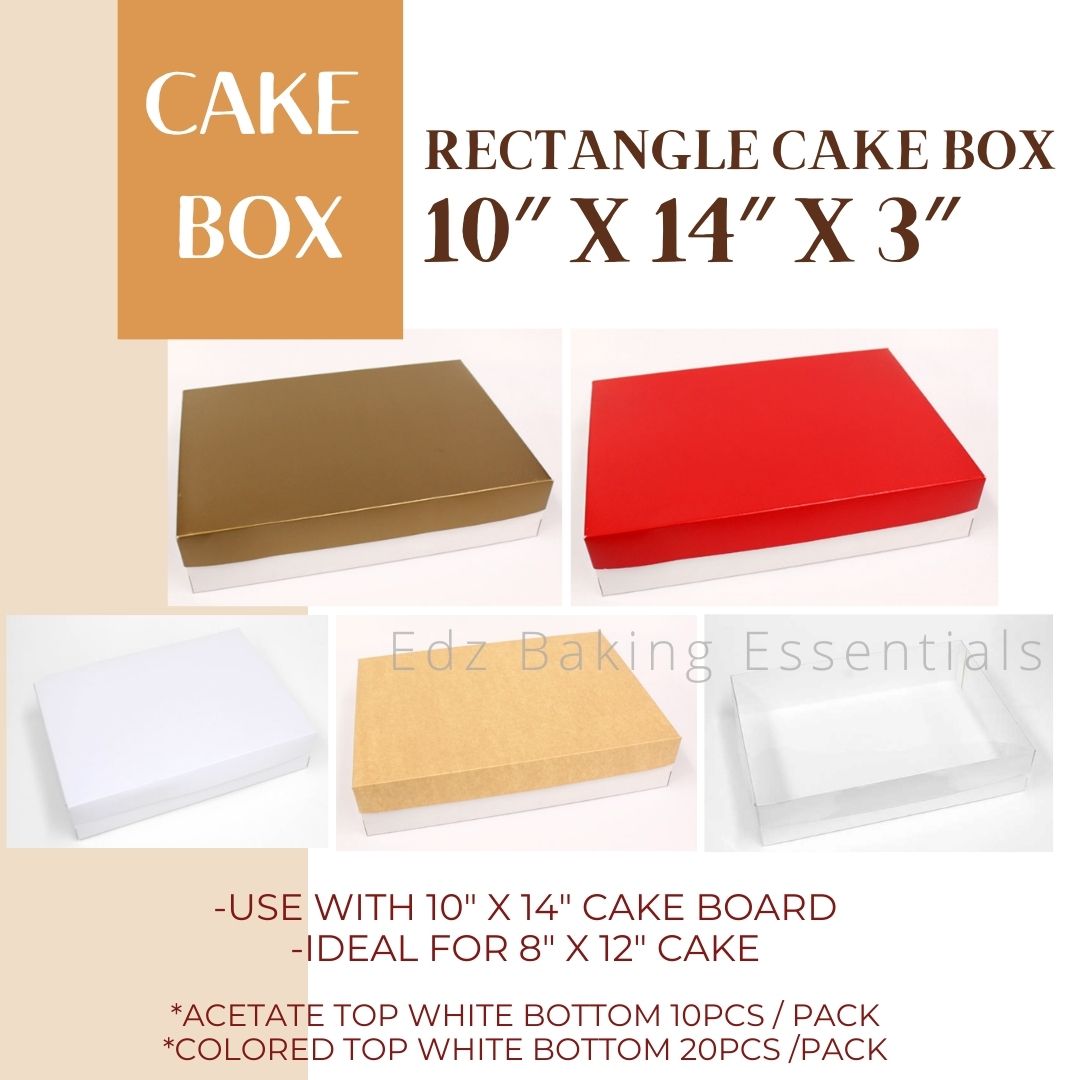 Cake sizes rectangular best sale