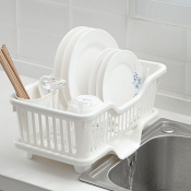 MOS Plastic Dish Rack - Compact and Efficient Kitchen Storage