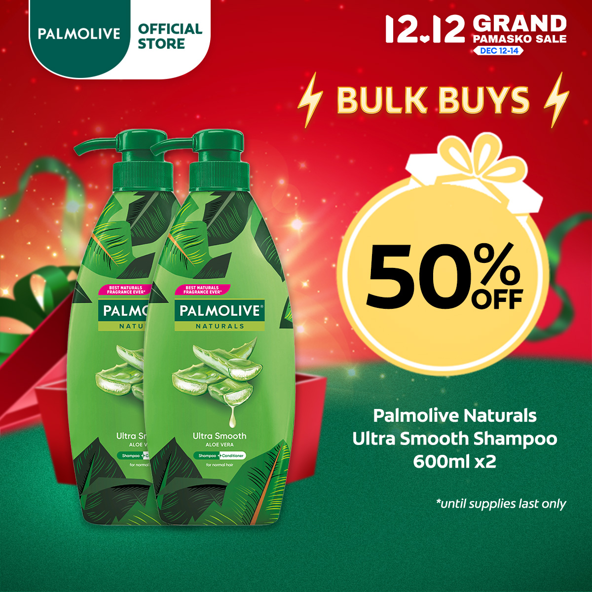 Lazada Philippines - Palmolive Naturals Ultra Smooth Shampoo 600ml, Pack of 2