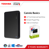 Toshiba 1TB/2TB Portable USB 3.0 External Hard Drive