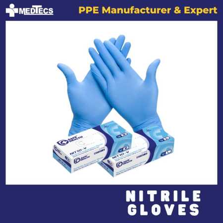 Nitro-V Disposable Medical Vnile Nitrile Gloves | Synthetic Exam Gloves | 100pcs sale Latex-Free Powder-Free Medical Grade with Fda Approval