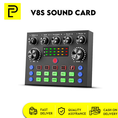 V8S USB Sound Card Mixer - Upgrade Version Popcorn