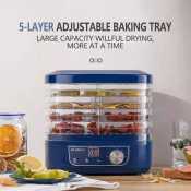 Small Food Dehydrator: Adjustable Timer, 5 Layers, Brand Unknown