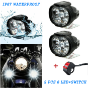 PMShop 6 LED Motorcycle Headlight Bulb - Super Bright