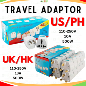 Universal Power Charger Adapter - US/UK Connector by 