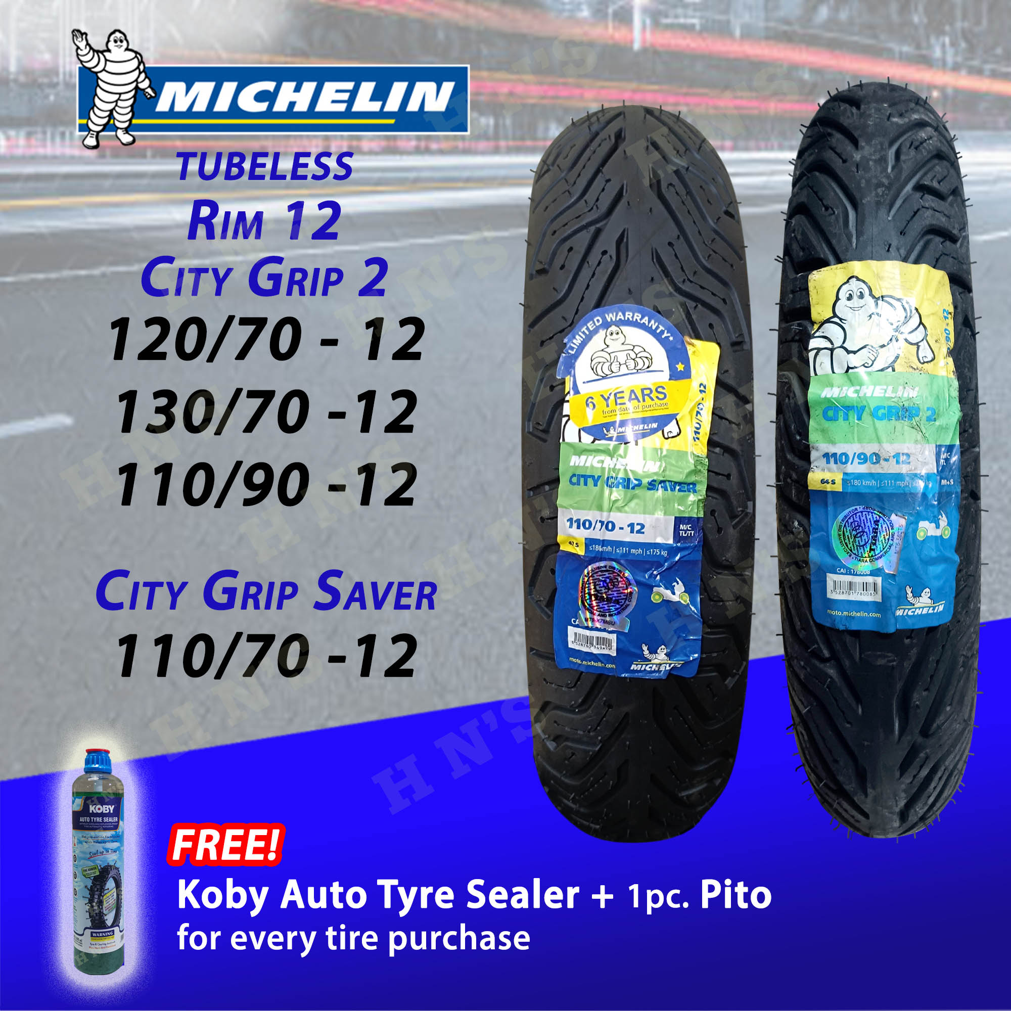 Michelin Tire For Heavy Commuting MICHELIN City Grip 2 Scooter 
