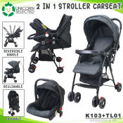K103 Travel System Stroller with Reversible Handle - Baby Infant