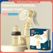 Minitutu Nano Antibacterial Manual Breast Pump with Painless Massage