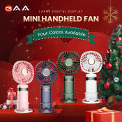 GAA 10000mAh Portable Rechargeable Hand-held Mini Fan - 5-Speed
