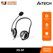 A4Tech HS-5P Noise-Cancelling Wired On-Ear Headset