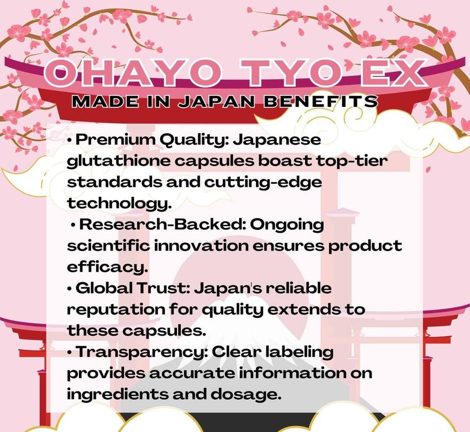 ohayo glutathione benefits Tokyo Glutathione: Pagsusuri at Pagkakaiba ng Companies Paano Inumin si Ohayo Tokyo