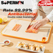 SUPERMAN Antibacterial Chopping Board by Durable & Douebl - 10 words