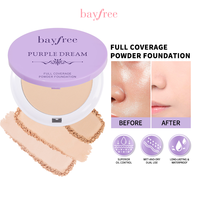 Discount on KIMUSE  shoes - SKU: bayfree Full Coverage Smooth Matte Powder Foundation Superior  Oil Control Long-lasting Setting Powd