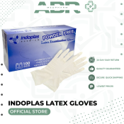 Disposable Latex Gloves 100pcs per box Indoplas