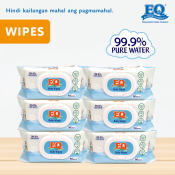 EQ Baby Wipes 99.9% Pure Water  x 6 packs  - Baby Wipes