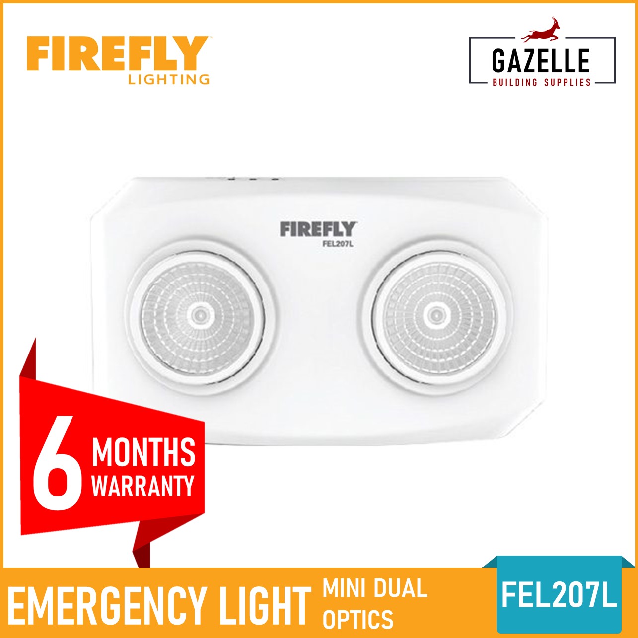Firefly Rechargeable Twin Head Emergency Lamp – AHPI