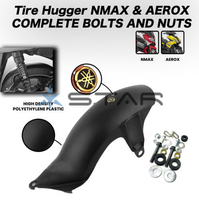 Nmax 2020/Aerox V1 Rear Fender Tire Hugger with Hardware