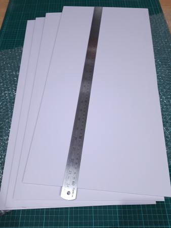 SINTRA BOARD 3mm 1x2feet 4pcs WHITE