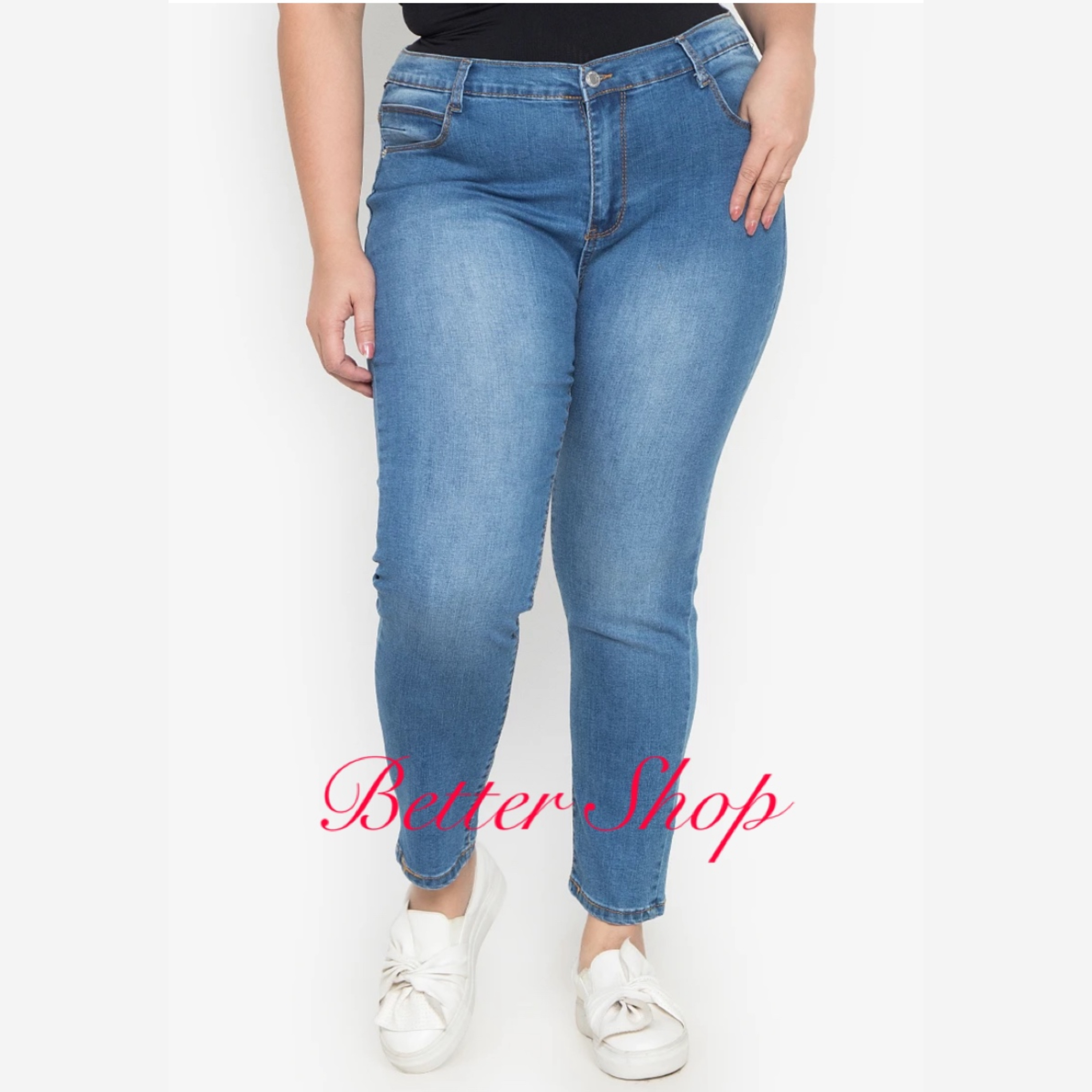 Buy Plus Size Pants Light Blue online