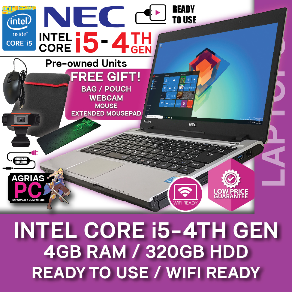 Nec Laptop Core I5 8Gb Ram - Versapro Vk23, Preloved Japan Quality