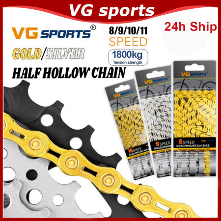 VG SPORTS Half Hollow Bike Chain - Ultralight & Durable