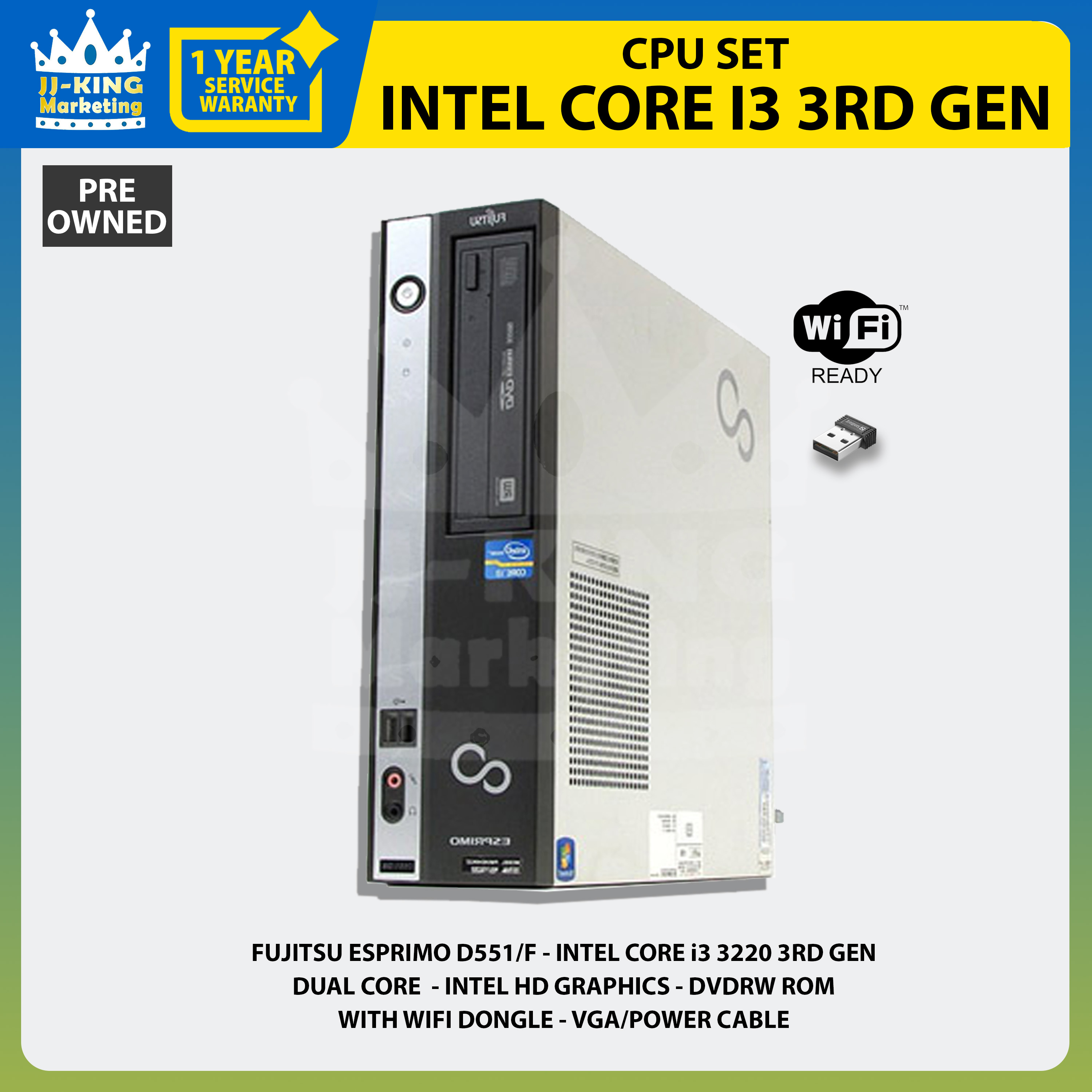 SYSTEM UNIT / FUJITSU ESPRIMO D581 / INTEL CORE i5 2400 2ND GEN