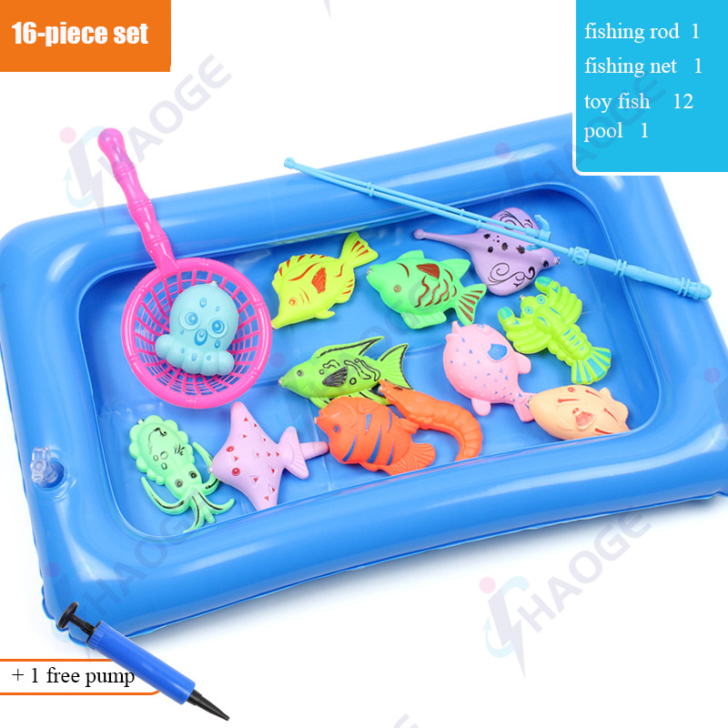 SHOPPEE WORLD Magnetic Fishing Game /Toy with Fishing Rod and Colourful  Fishes for Kids Raksha Bandhan