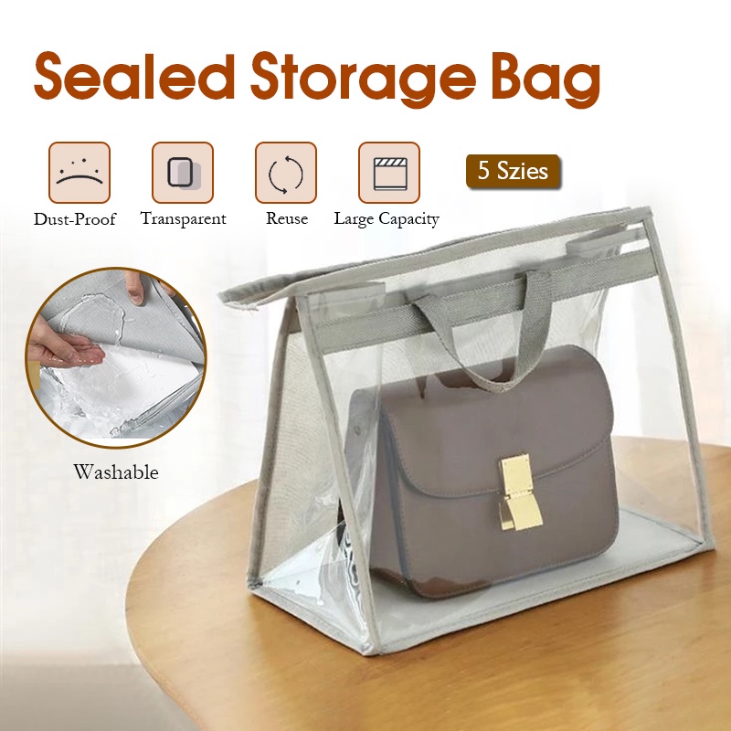 Packs Dust Bags For Handbags, Clear Handbag Storage, Purse Storage