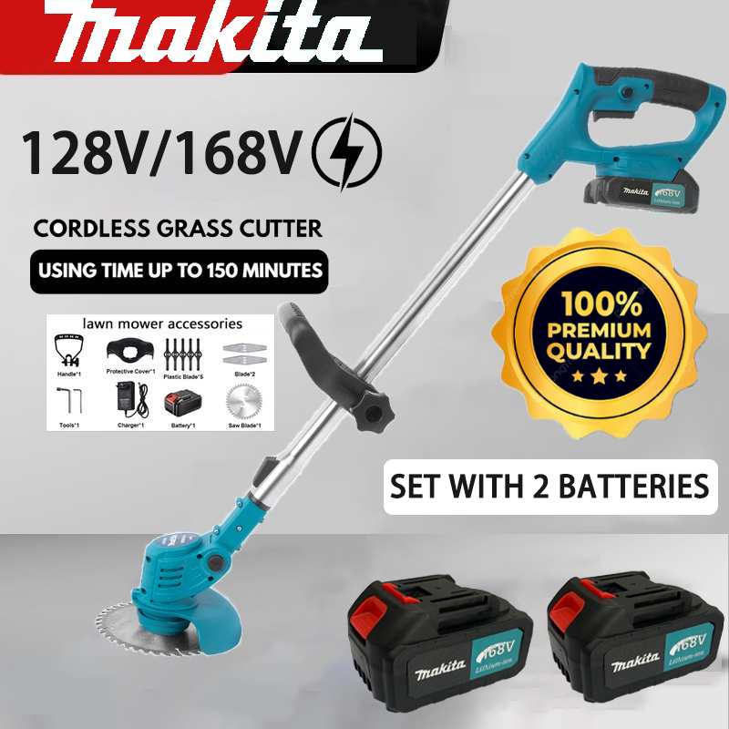 Makita Grass Cutter Heavy Duty 168V Cordless Electric Lawn Mower