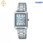 Casio Women's Silver Stainless Steel Analog Watch, 30m Water Resistant