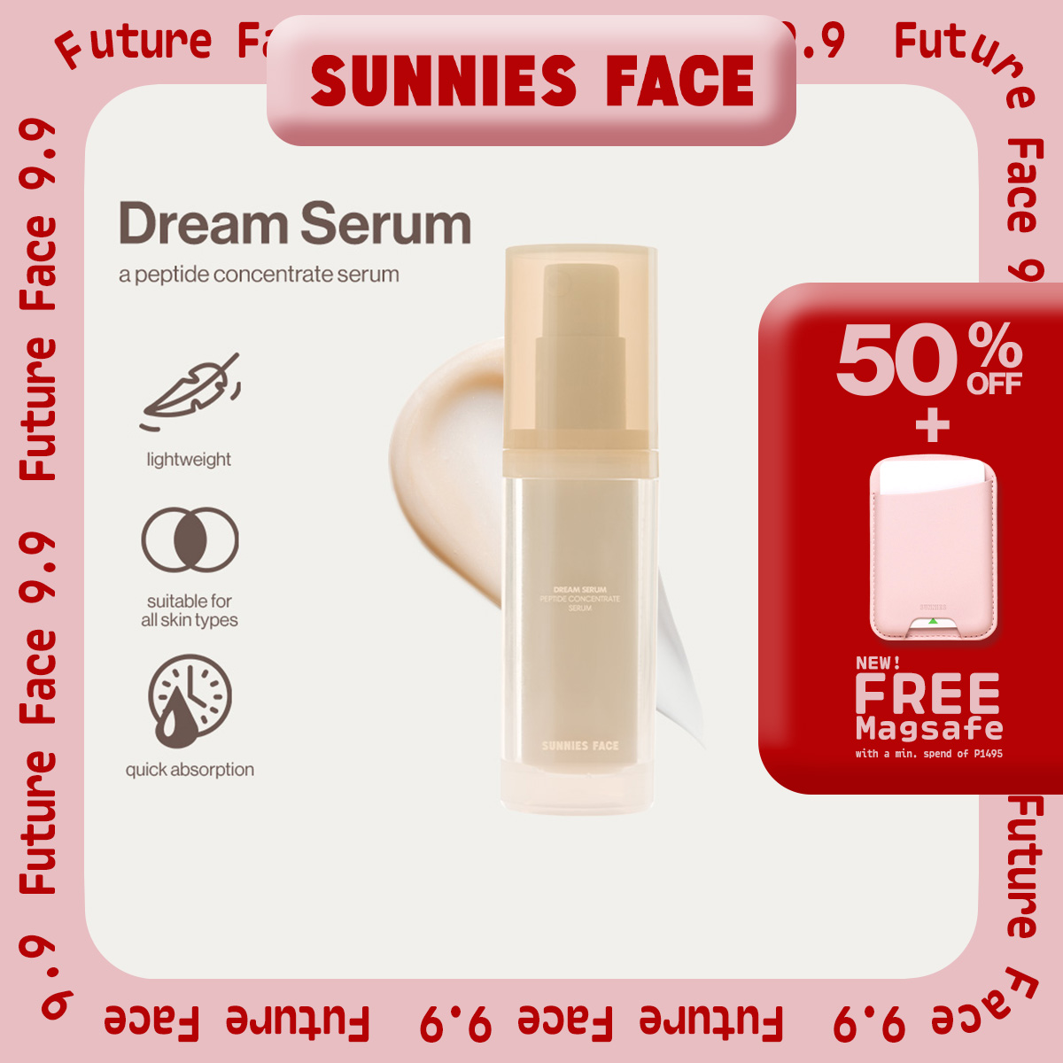 Discount on Sunnies Face  shoes - SKU: Sunnies Face Dream Serum [Peptide Concentrate Serum]