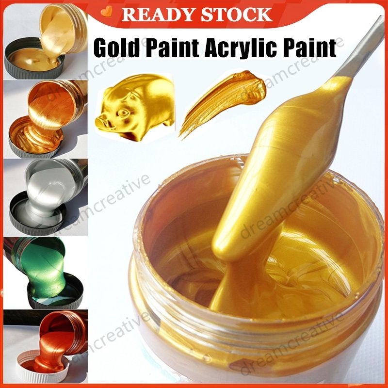 Metallic Gold Acrylic Paint 60ml