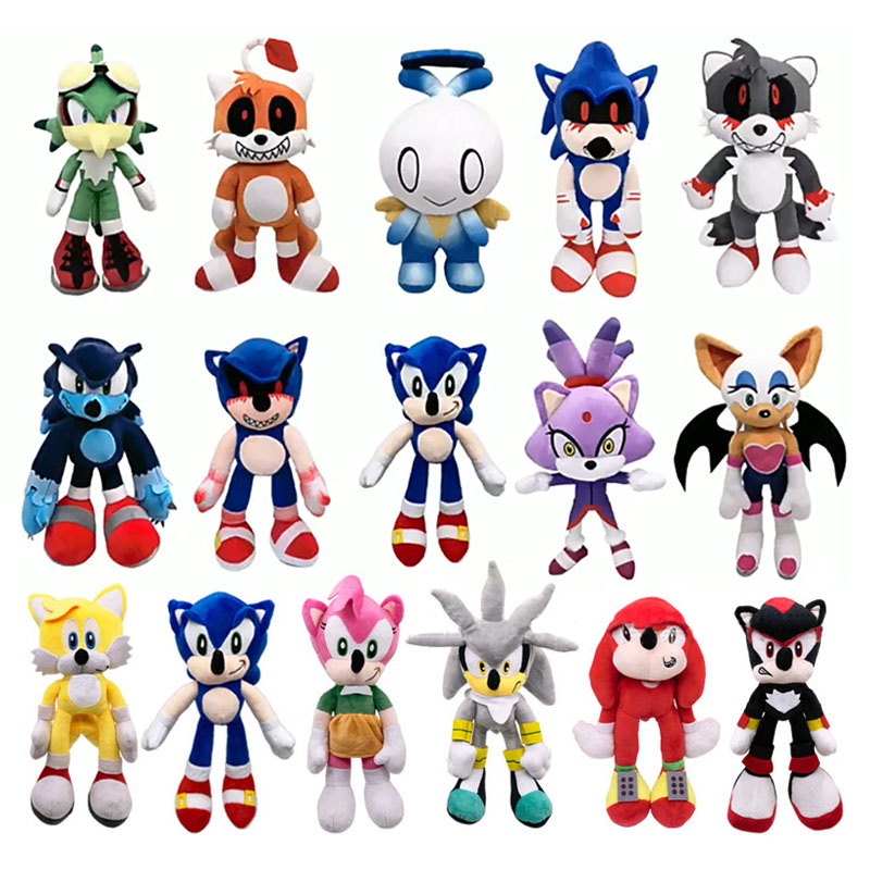 Sonic The Hedgehog Plush Doll Backpack Stuffed Figuire Kids Boys