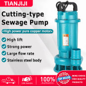 Portable 2HP Cutting Sewage Pump for Household and Agricultural Use