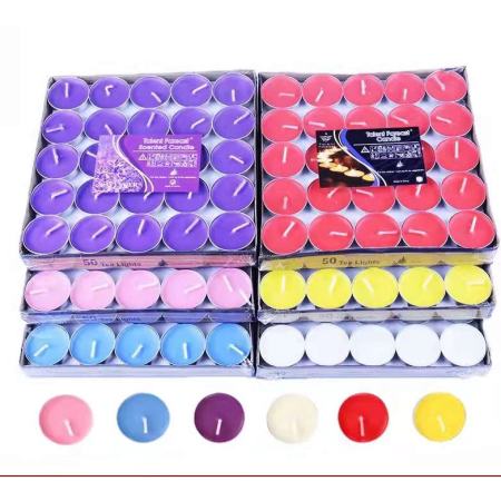 Round aja 50pc Tea light Candles for Events and Holidays