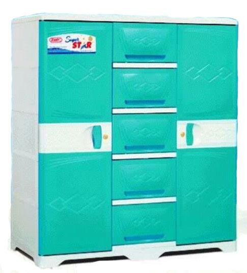 Ruby Closet Cabinet with 2 Big Drawer - Jolly Plastic