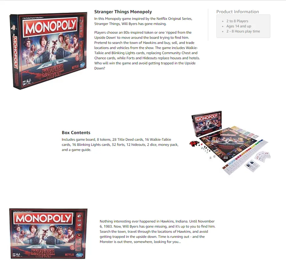 Monopoly Stranger Things Edition Lazada Ph