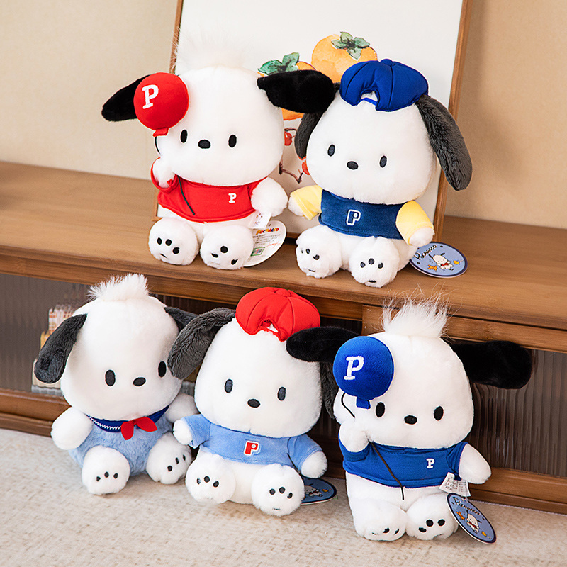 Sanrio Pochacco Pillow Plush Toys Cute Kawaii Stuffed Animal Dolls