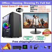 Gaming PC Desktop Core I7 i5 i3 / 16GB Ram / 256GB Ssd / Amd RX 580 8GB /RTX 3050 6GB DDR6 / 19'' Monitor