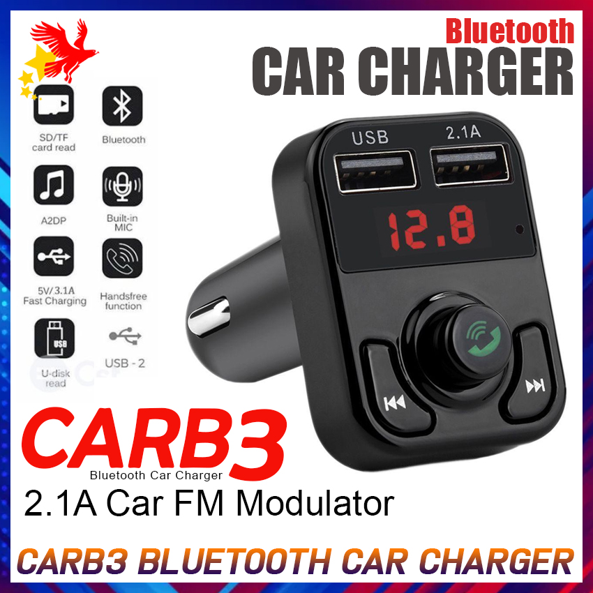 CHR-B020 Bluetooth FM Transmitter with Quick Charge Dual USB