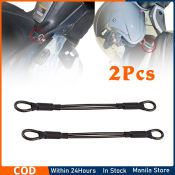 2pc Flexible Steel Cable Anti-Theft Motorcycle Helmet Lanyard