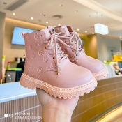 SENMA Korean Kids Boots For Girls - Pink Fashion Baby Boots