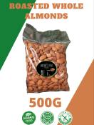 ROASTED WHOLE ALMOND NUTS 500G USA