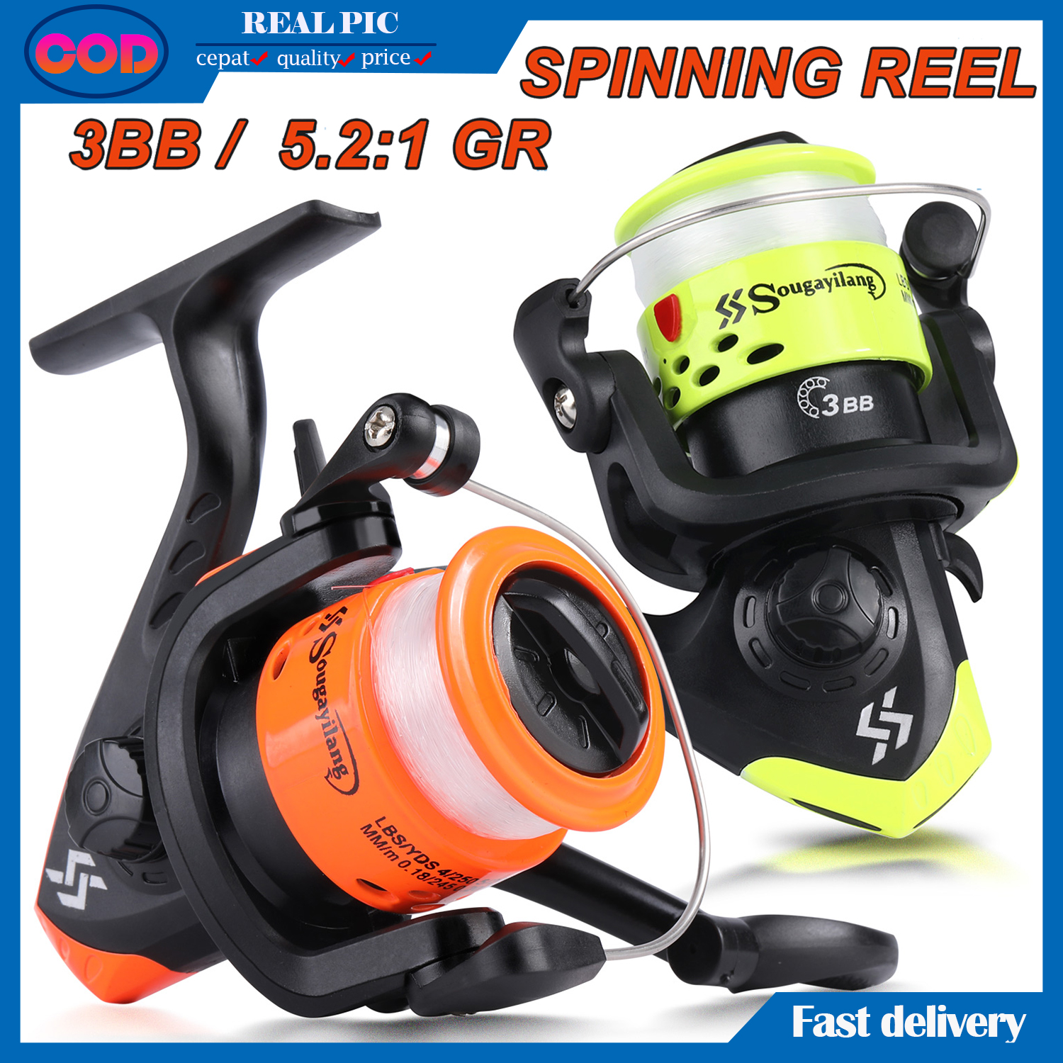 Affordable Kids' Fishing Reel with Free Line - 